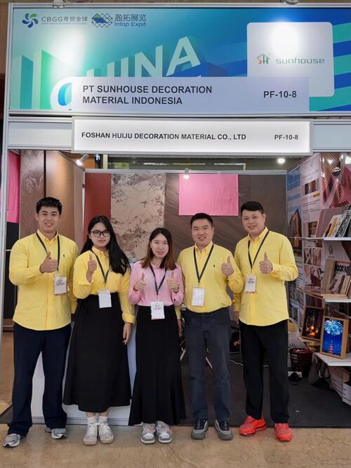 Últimas noticias de la empresa sobre SUNHOUSE muestra soluciones de techos y tabiques de placas de yeso en IndoBuildTech Expo 2026