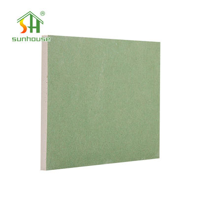 Mampostería seca resistente de humedad del color verde, prenda impermeable afilada 9m m del cartón yeso del borde