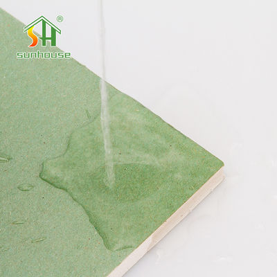 Color verde resistente modificado para requisitos particulares del cartón yeso de agua para el sistema de las paredes de división de la mampostería seca