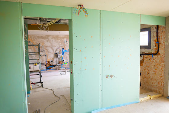 Buen precio Cartón yeso resistente 9m m de humedad de la prenda impermeable para la división interna de la pared en línea