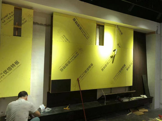 Buen precio La fibra de vidrio afilada del borde hizo frente al tablero de yeso, yeso OEM del cartón yeso de 12,5 milímetros en línea