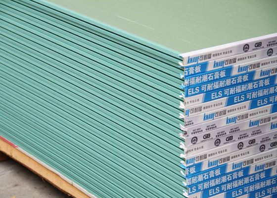 Color de marfil impermeable del cartón yeso 15m m para el techo constructivo