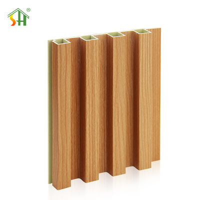 Buen precio Coextrusión de fachada de madera Wpc revestimiento de paredes exteriores Wpc paneles de gran pared de madera plástica decorativa tablero de pared compuesto en línea