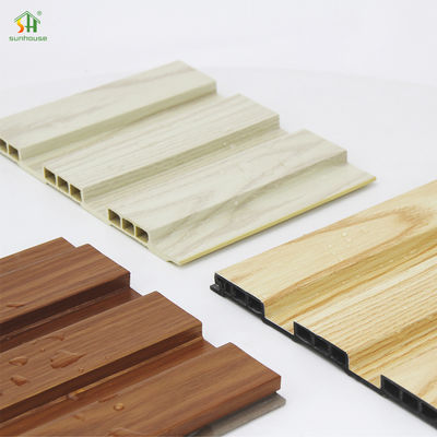 Buen precio Venta caliente de madera plástico compuestos Wpc panel de pared flotante corrosión resistente ventilado rejilla de tablero en línea