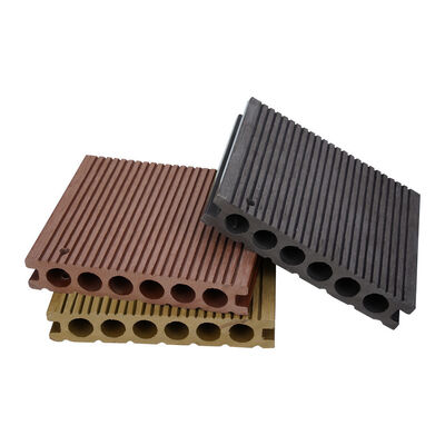 Buen precio Co-extrusión Decking de doble color Wpc Inodoro para exteriores Teca Composite Decking en línea