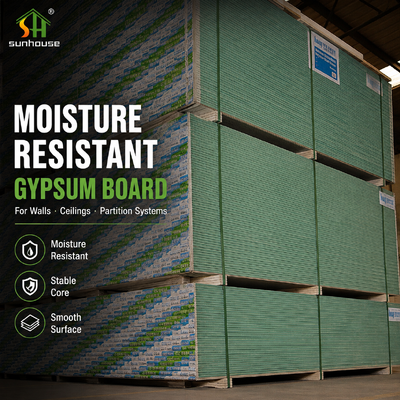 Panel de pared de yeso resistente al agua Panel de captación de agua baja para baños Cocinas techos y tabiques interiores